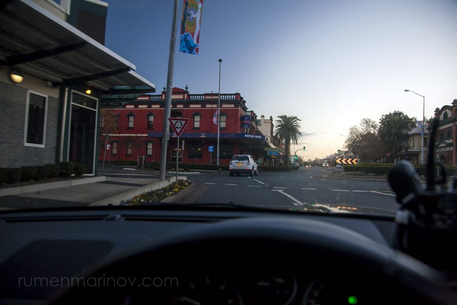 I love regional towns early in the morning.