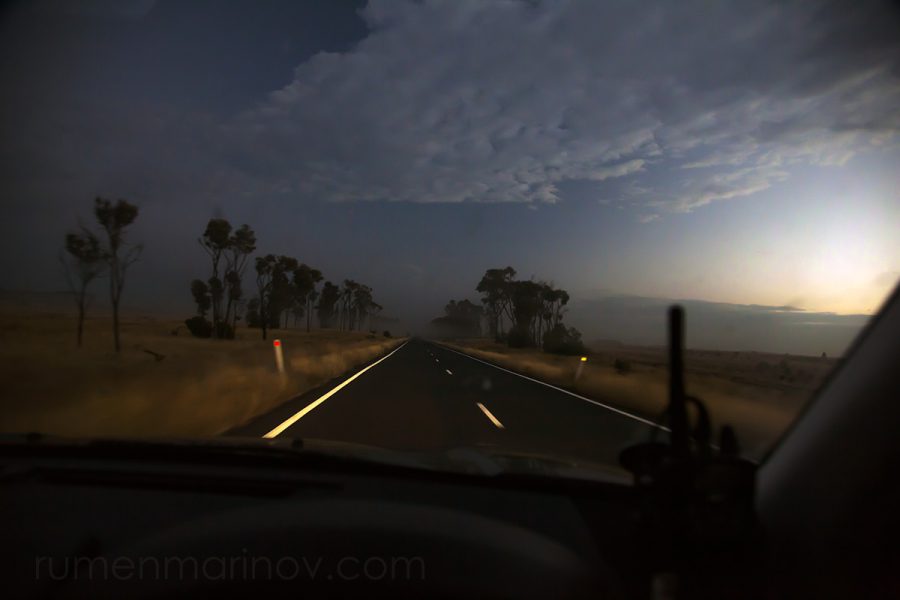 This morning I feel surreal, like driving in a fairy tale.