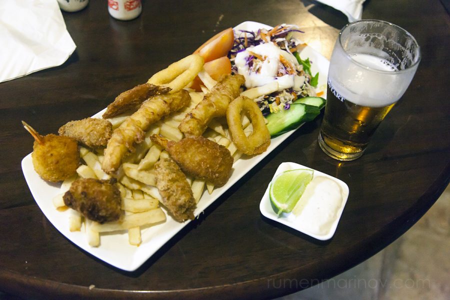 My seafood basket is very fresh and delicious.