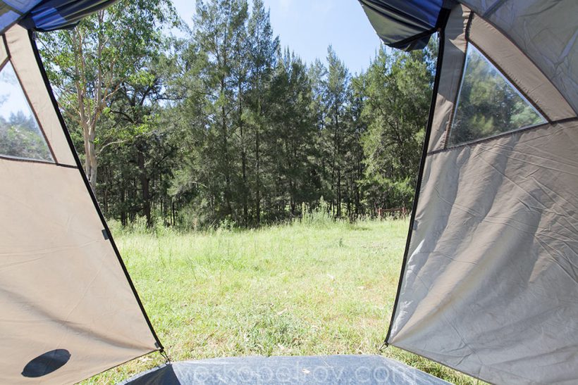 The view from my tent.