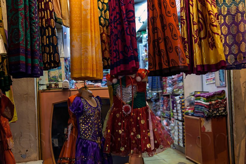 Trichi is full of clothes shops.