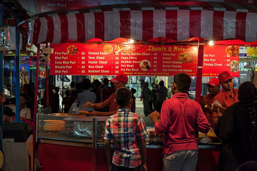 The Indian stall.
