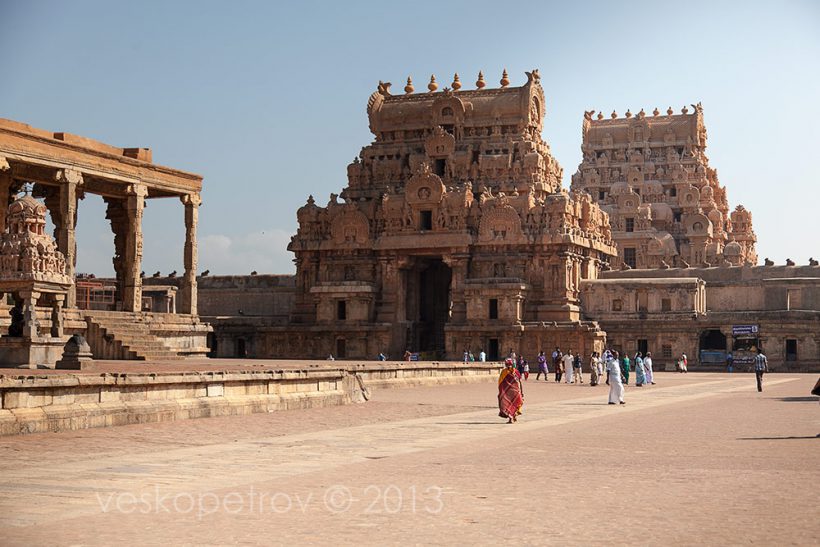 Brihadishwara Temple is hot and burning my poor feet.
