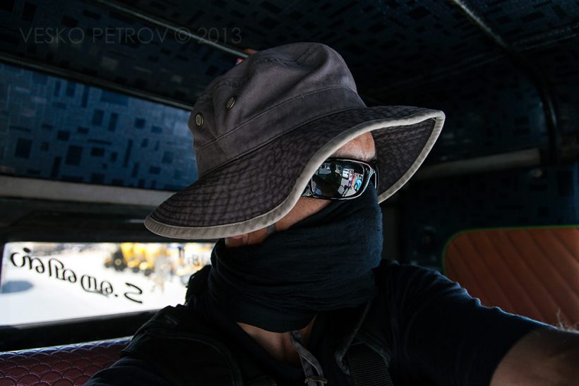 Vesko Petrov during hard pollution moments.