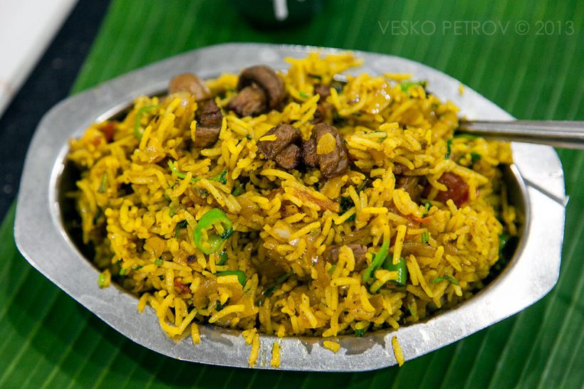 Mushroom Biryani.