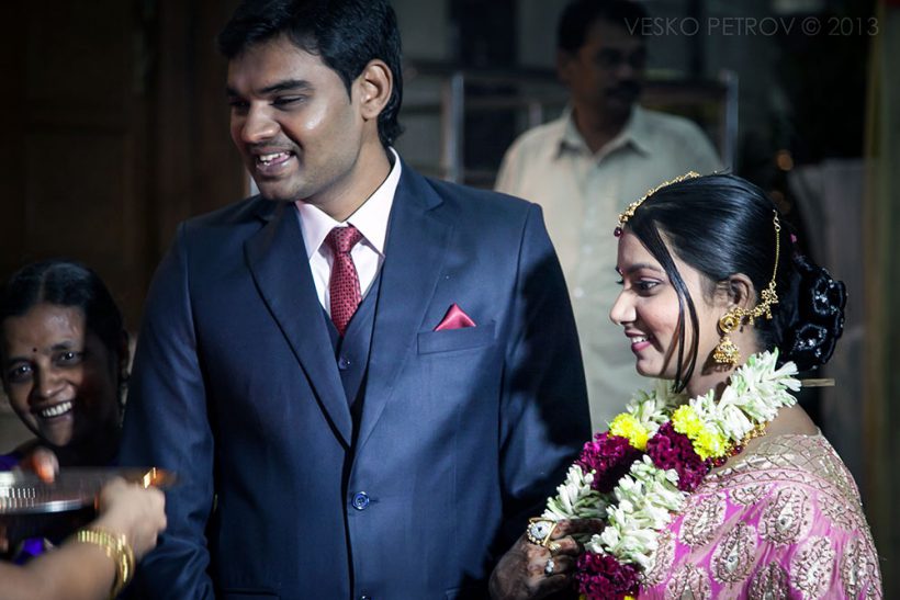The groom and the bride.