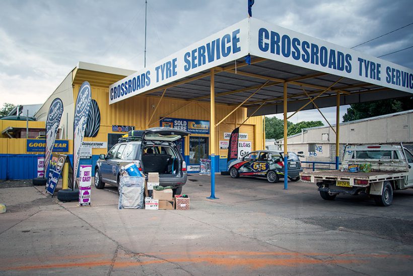 You can see the boxes that I have to pull out to retrieve the spare tyre. I started to consider different options to save time.