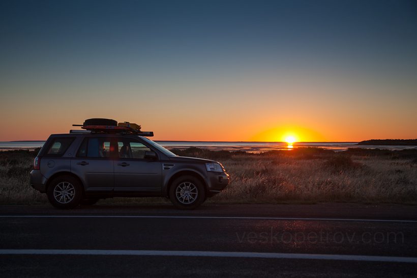 One of my favorite shots - sunset at Ceduna.