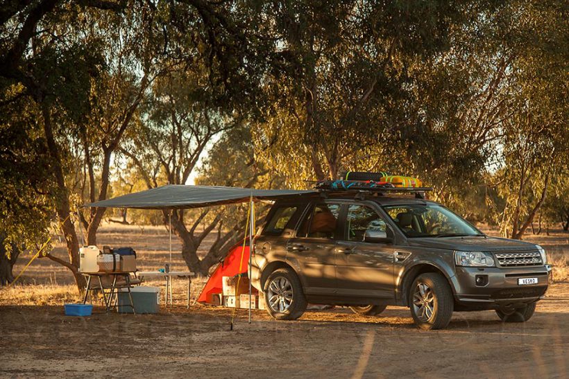 My messy camp at the Dig Tree camping ground. The flies here are unbearable!