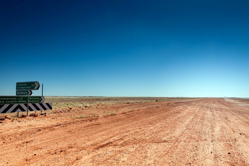 I will drive to the right (Windorah and Birdsville).