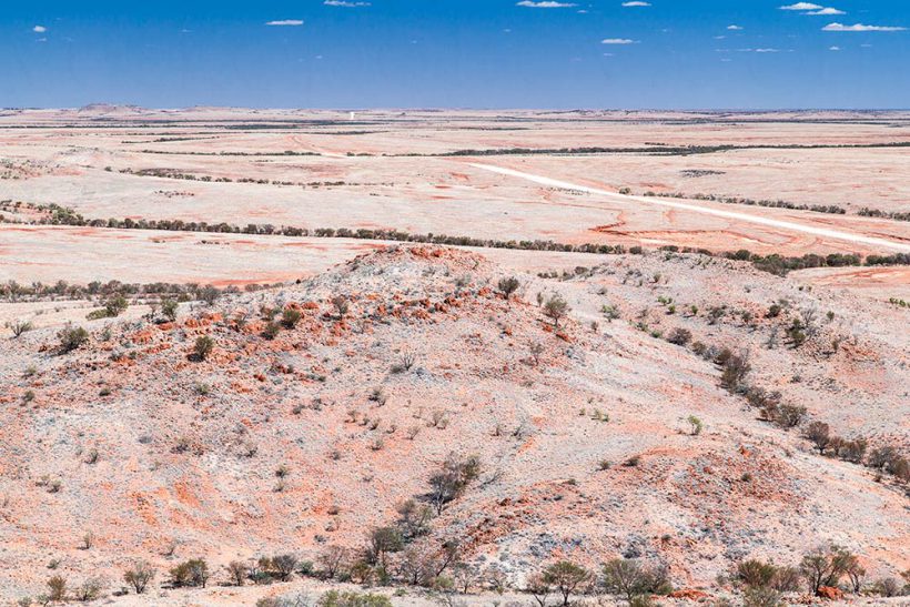 Deon’s lookout offers a break from the flat monotony of the country.