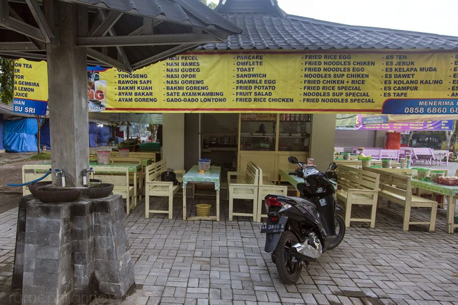 Despite the early hour, I find an open warung, serving a variety of local Indonesian dishes, including my favorite chicken soup (soto ayam).