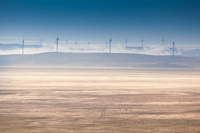 And of course the obligatory shot from Weereewa Lookout of the wind turbines across the lake.