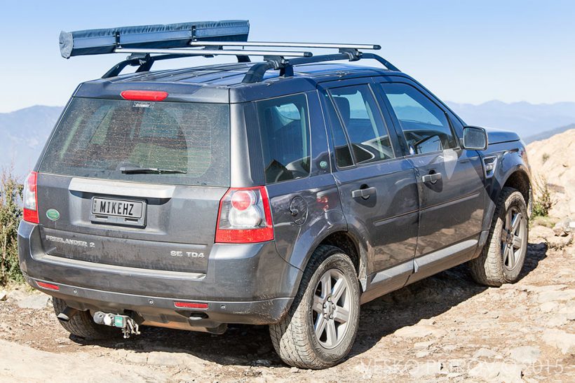 But here it is, Mike's Freeelander 2 on top of Mt Coree.