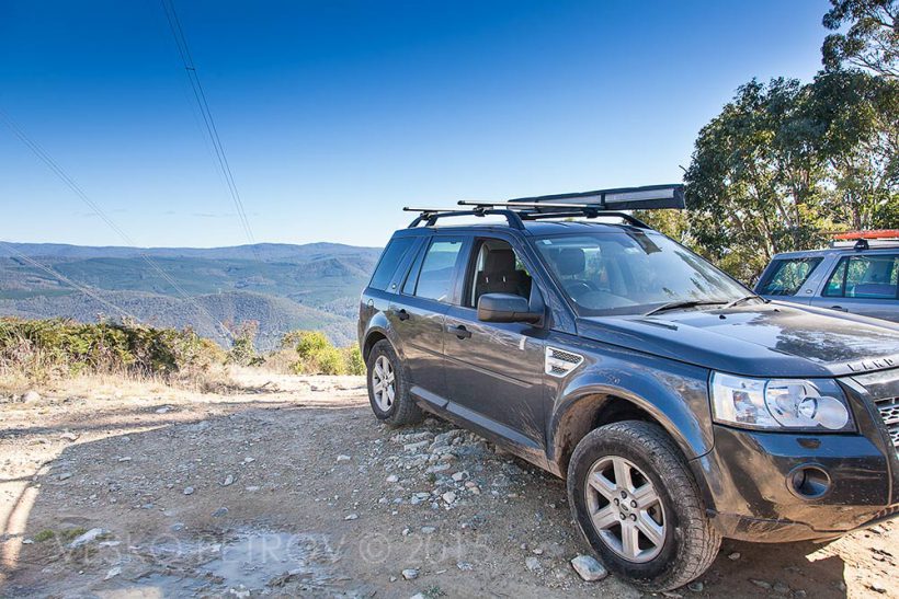 Mike's Freelander 2 on the Powerline Trail.