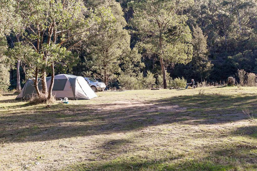 Mike is long time done with his camp and is enjoying the last rays of the sun.