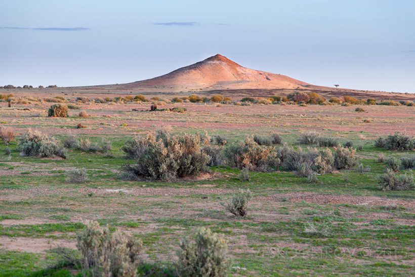 The view south.