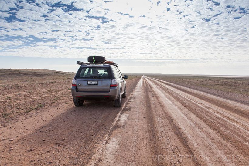 Driving on Birdsville Track.