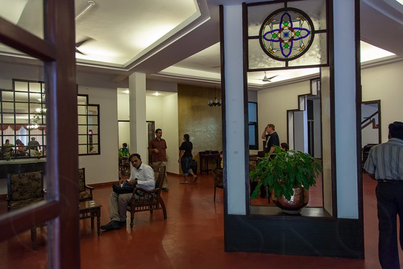 The lobby of the YWCA International Guest House. (next day photo).