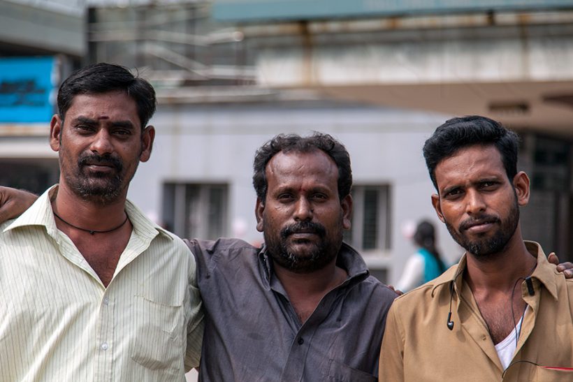 The three Indian guys here are not connected with my story. They saw me making photos of the Mofussil Bus Terminal and insisted to be photographed for eternity.