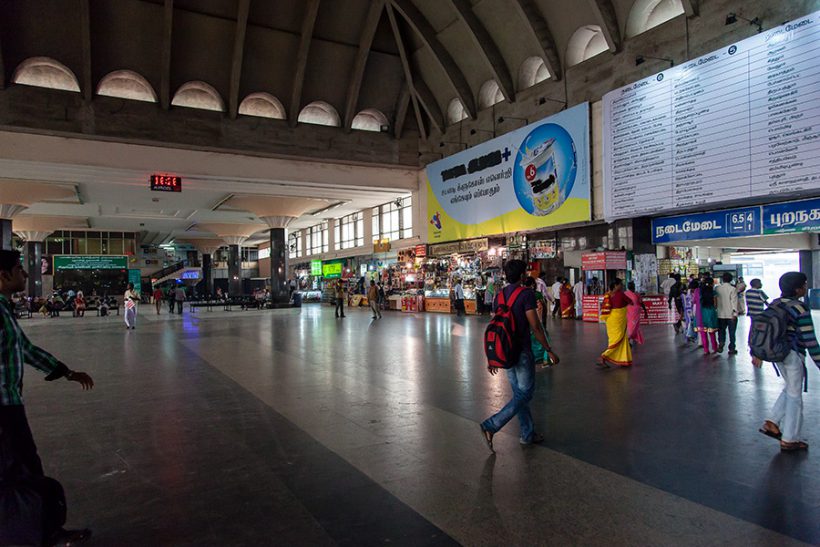 Mofussil bus terminal inside.