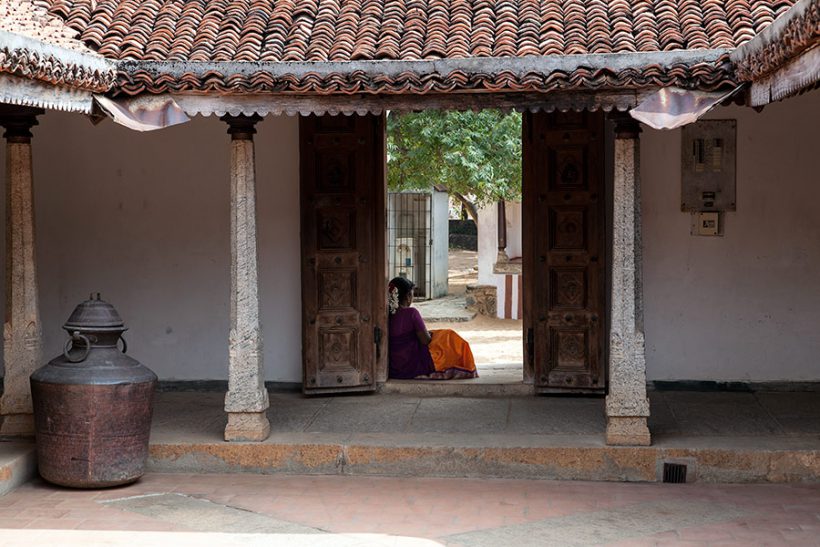 One of the inner yards of a house in DakshinaChitra.